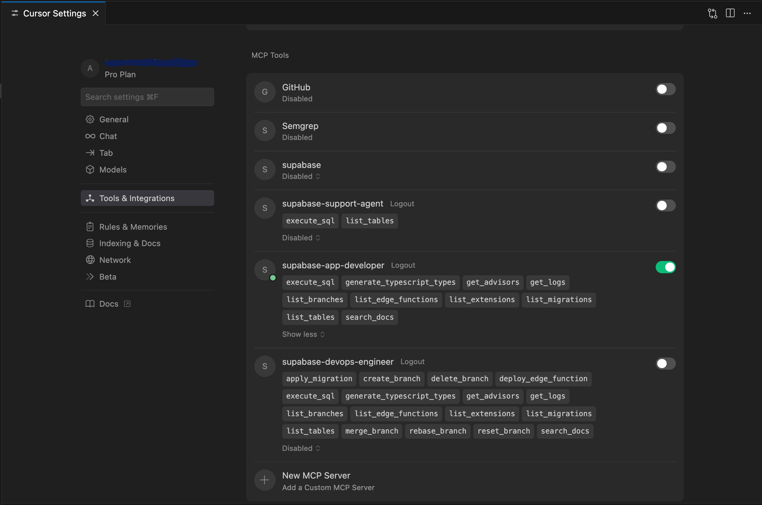 Cursor Configuration